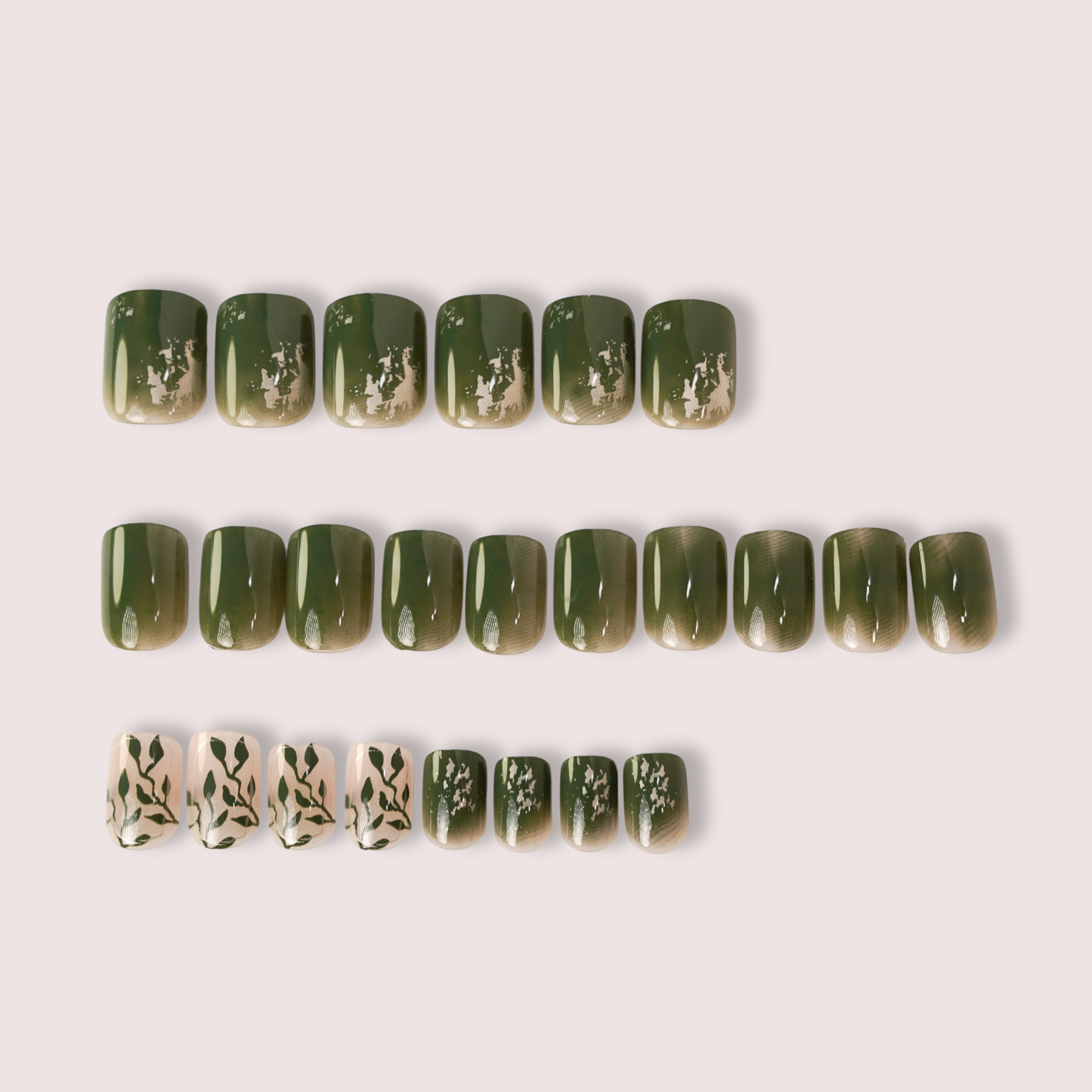 Vintage Green | Press on Nails
