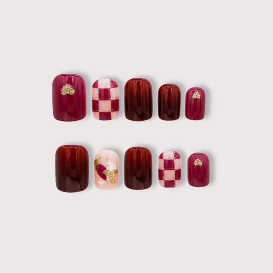 Wine Check | Press on Nails