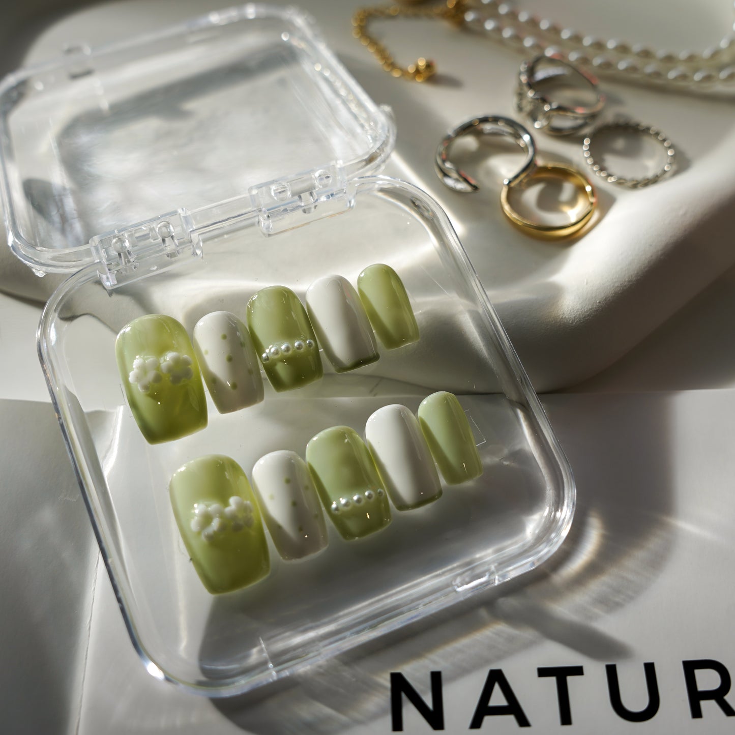 Avocado Cream | Premium Press on Nails