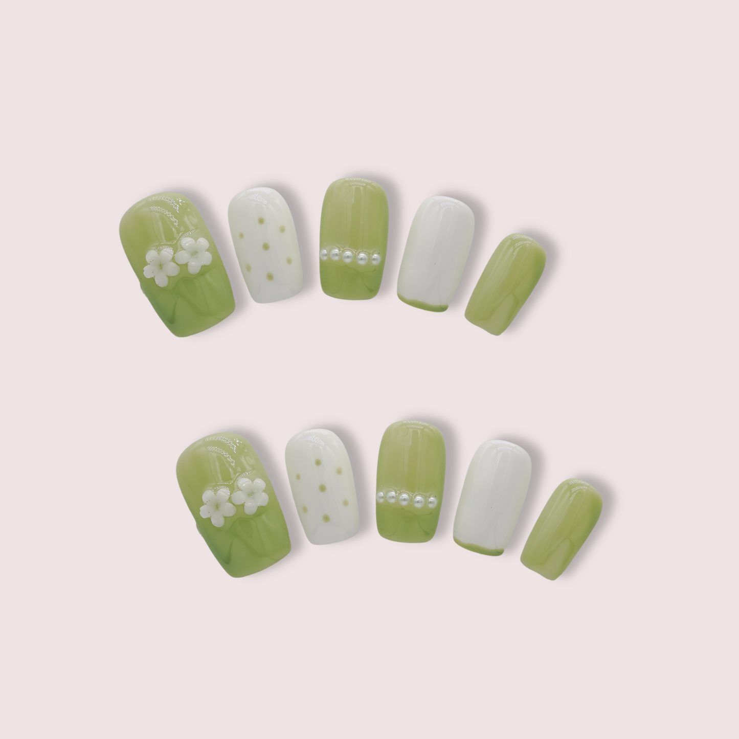 Avocado Cream | Premium Press on Nails