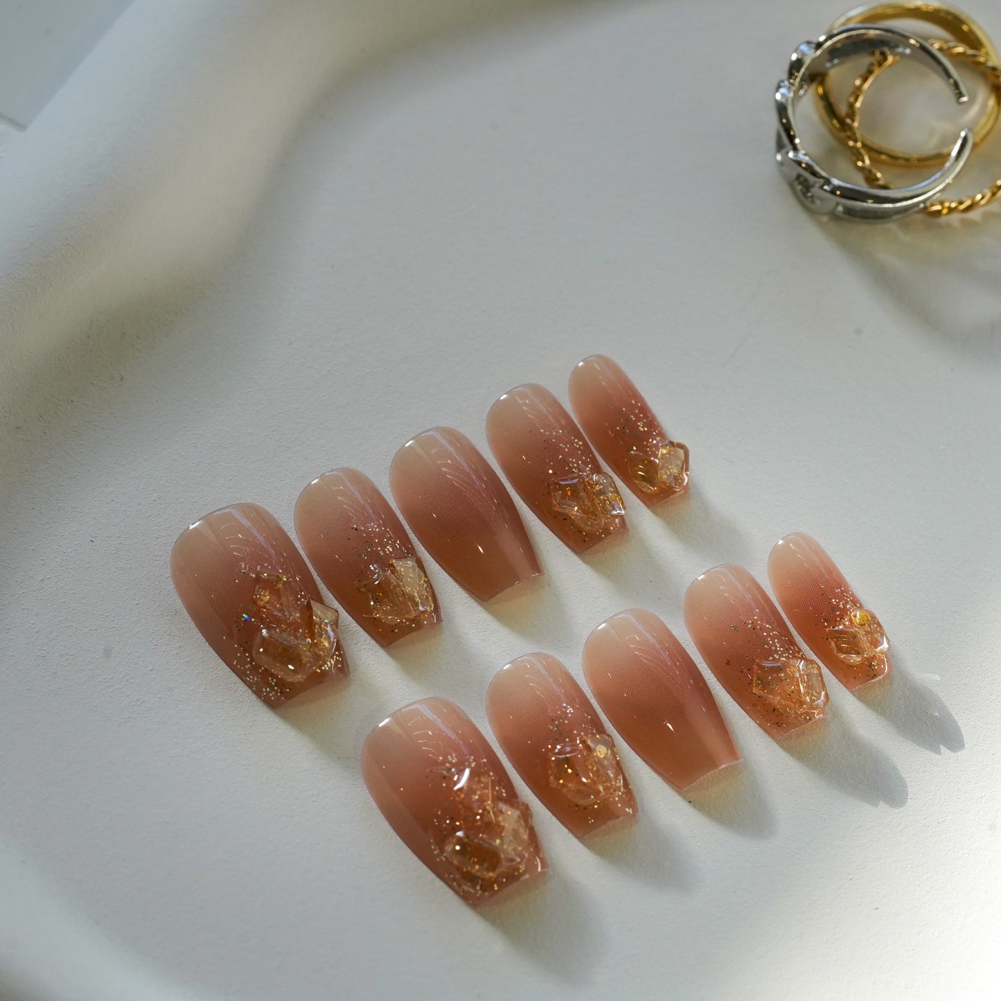 Gold Diamond | Press on Nails