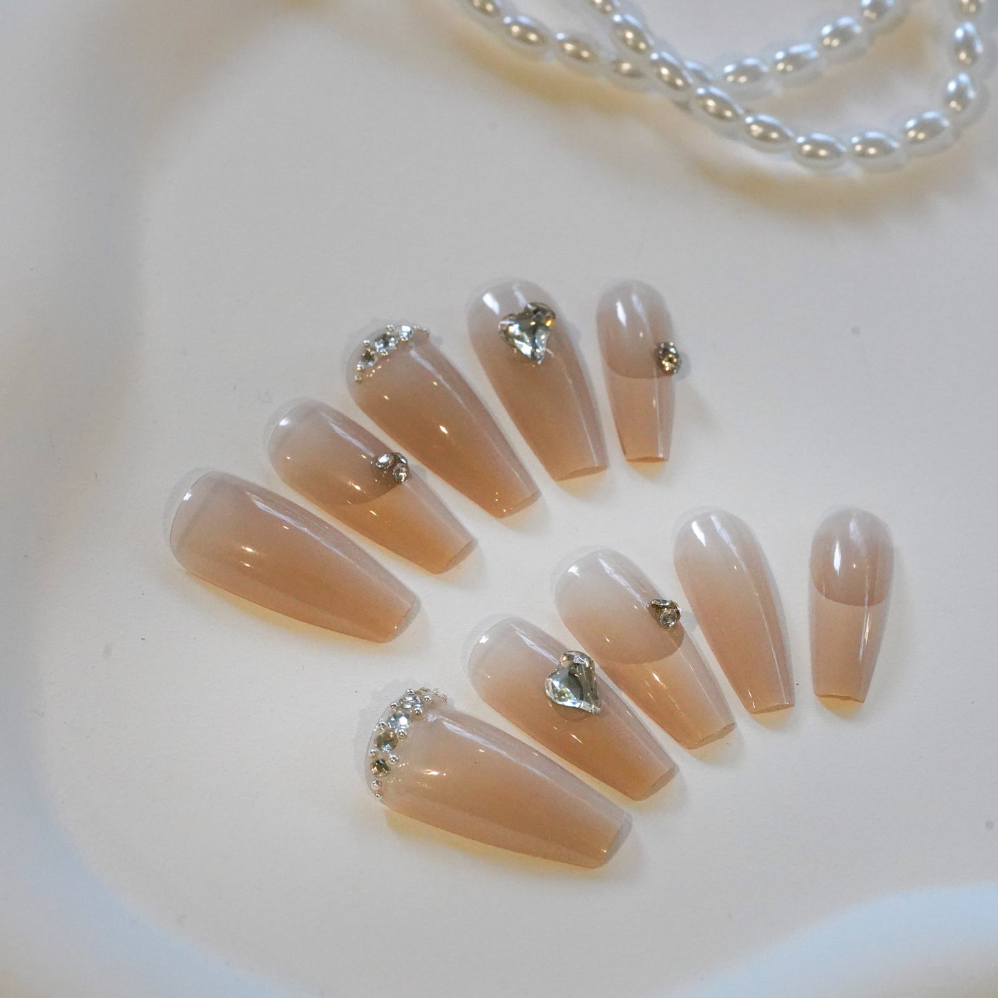 Glimmer Nude | Press on Nails