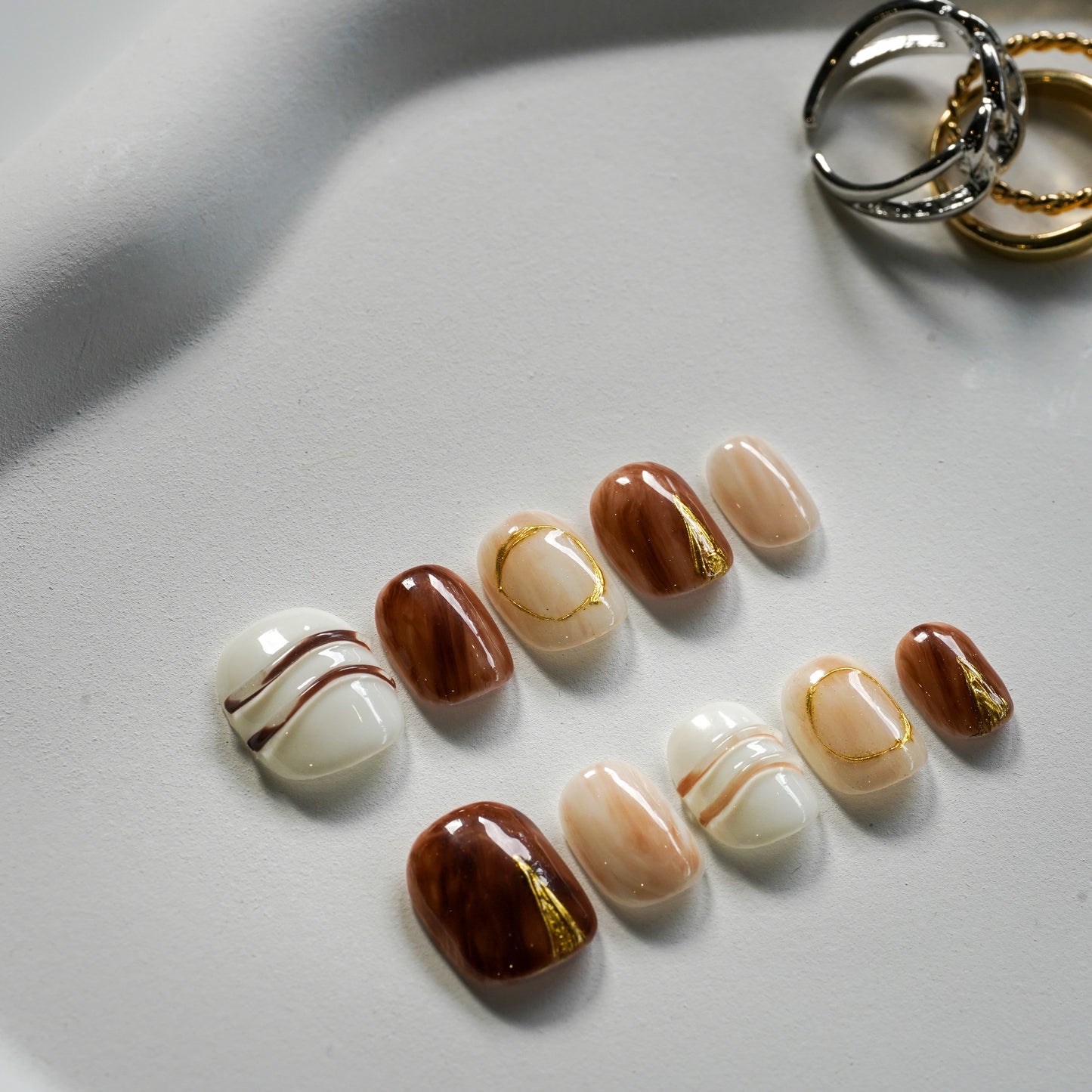 Caramel Amber | Premium Press on Nails