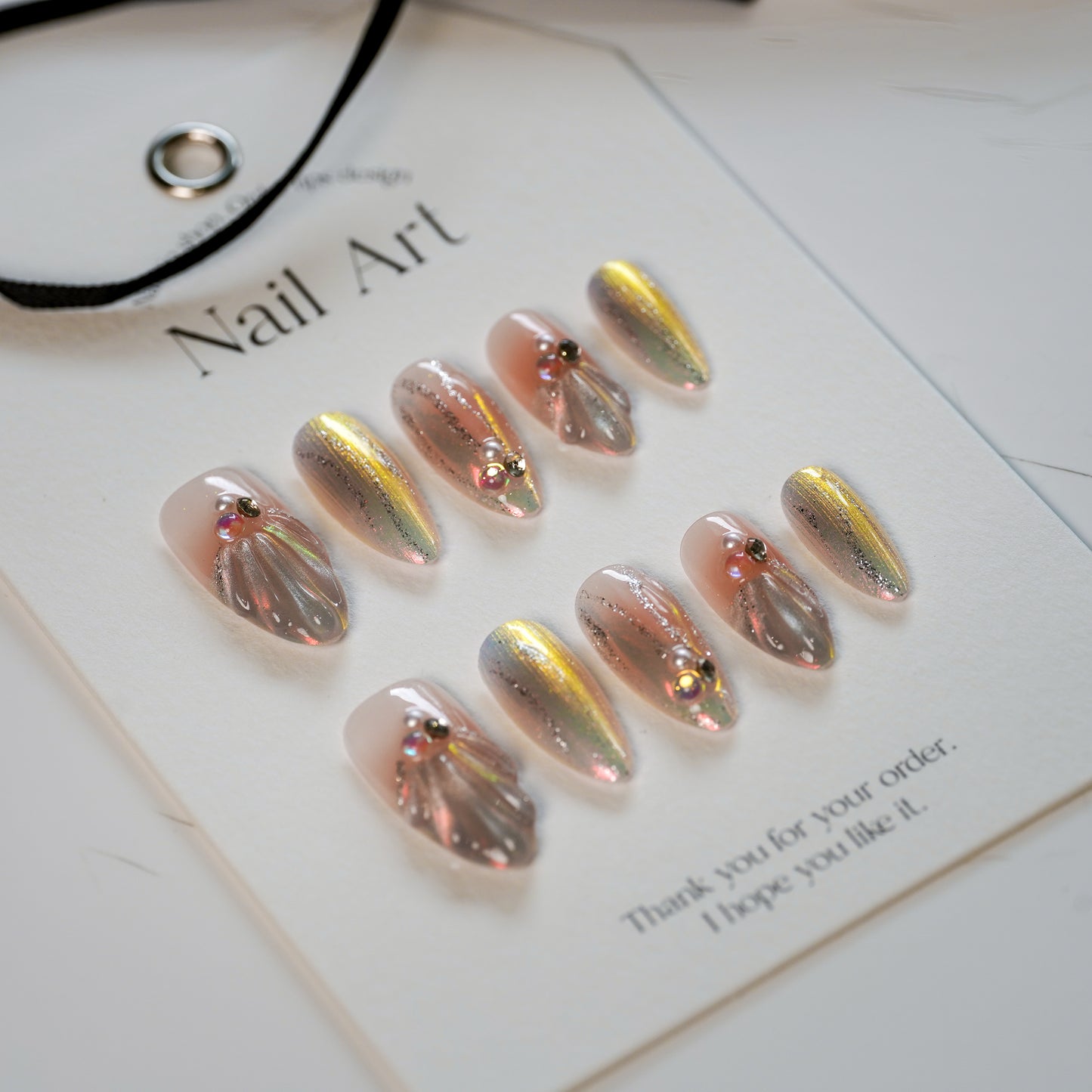 Shell Blush | Premium Press on Nails