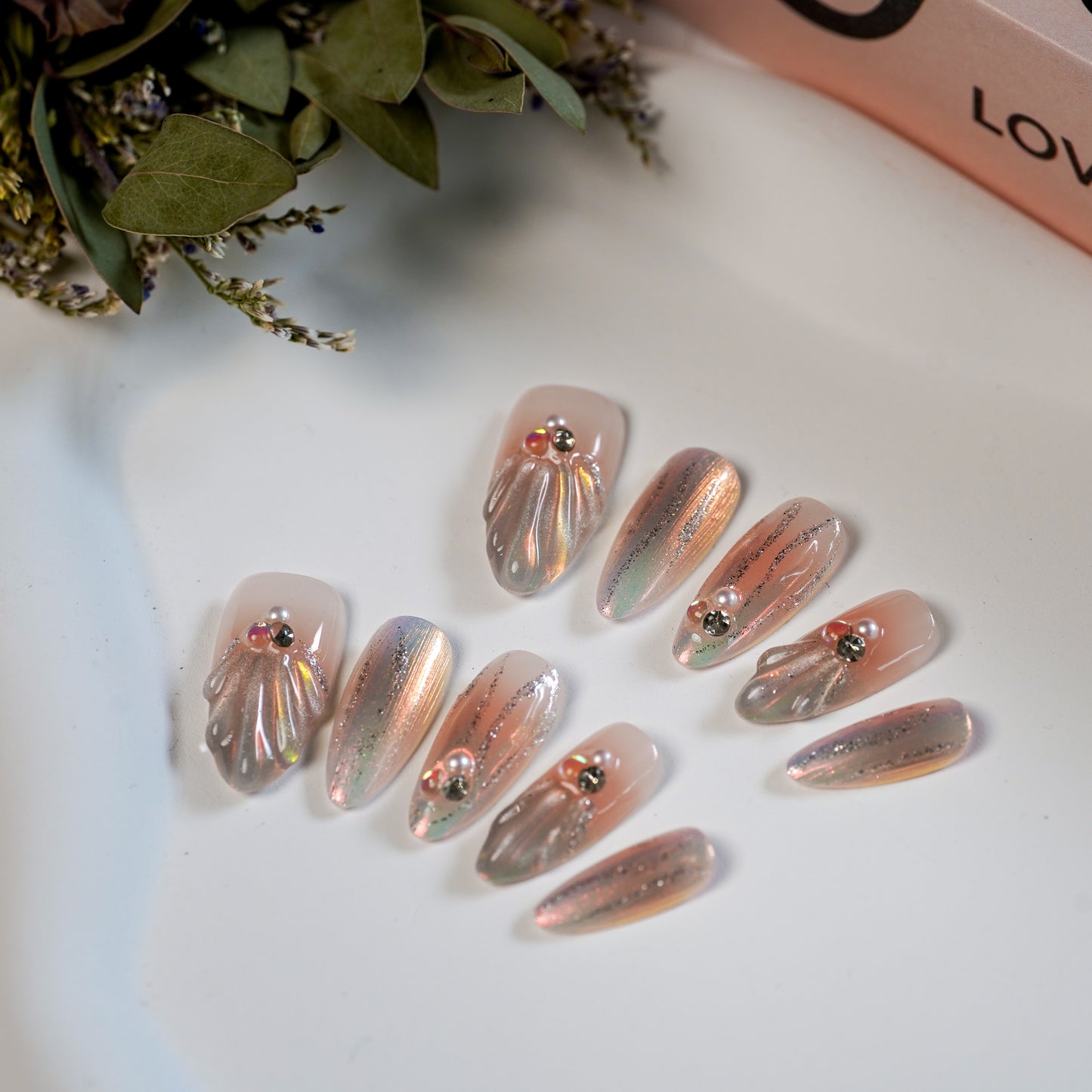 Shell Blush | Premium Press on Nails